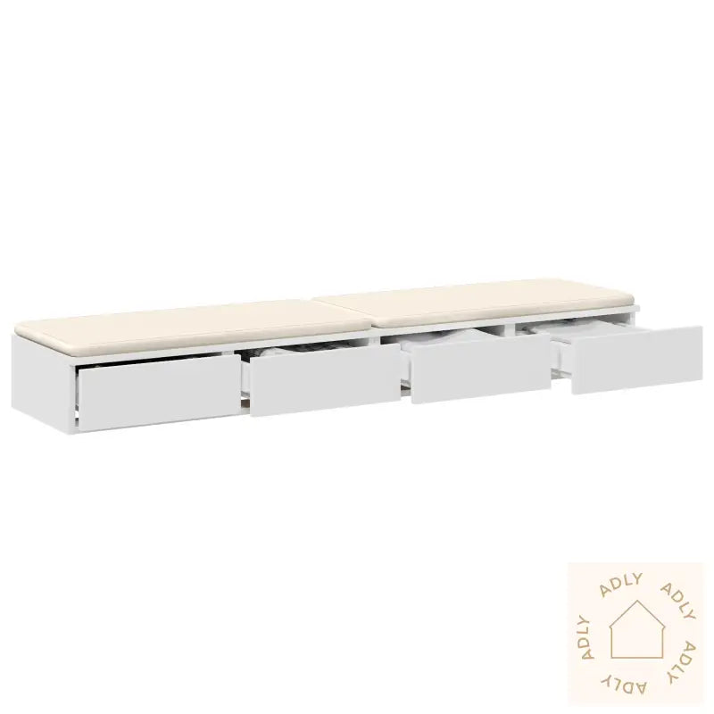 Nattbord Hvit 160X36,5X16,5 Cm Laget Av Konstruert Tre