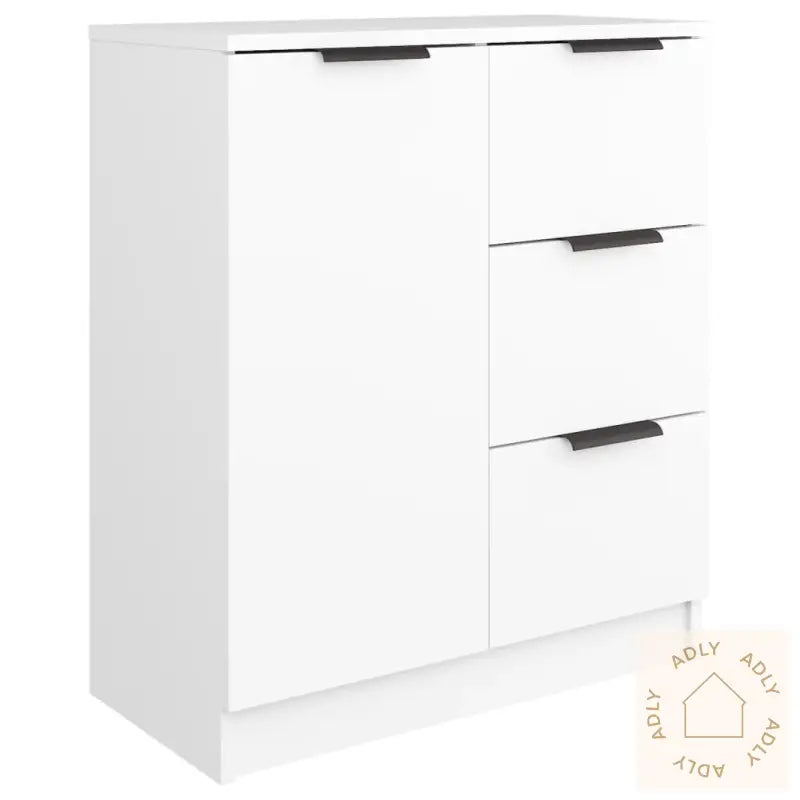 Skjenk Hvit 60X30X70 Cm Konstruert Tre