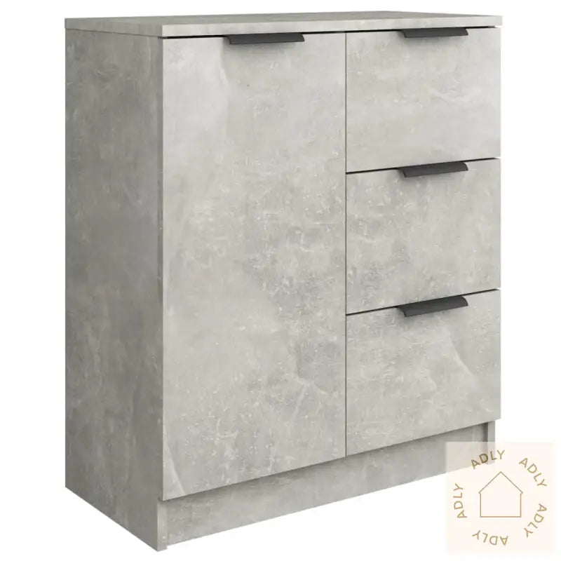 Skjenk Betonggrå 60X30X70 Cm Konstruert Tre