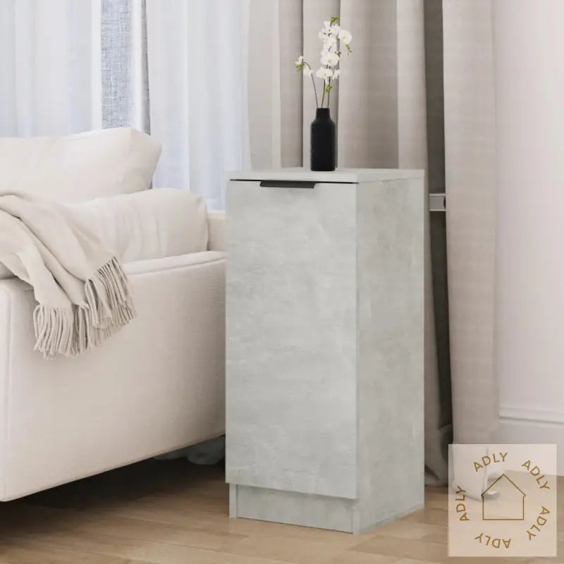 Skjenk Betonggrå 30X30X70 Cm Konstruert Tre