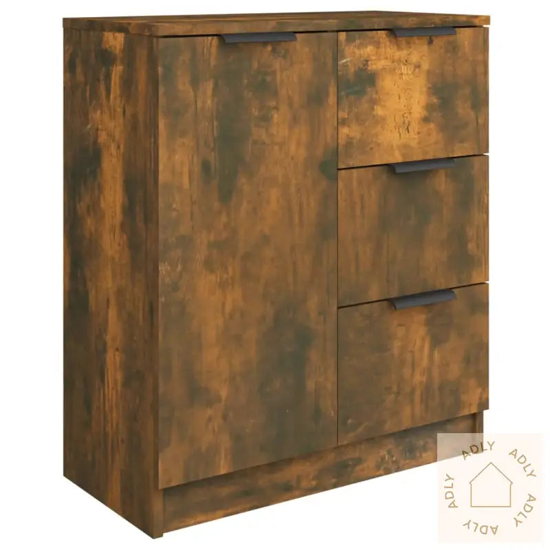 Skjenk Røkt Eik 60X30X70 Cm Konstruert Tre