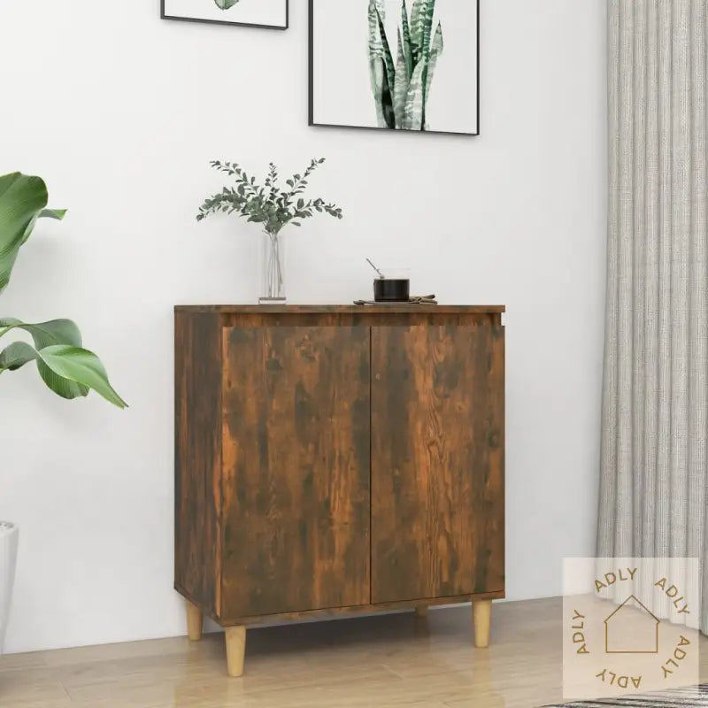 Skjenk Røkt Eik 60X35X70 Cm Konstruert Tre