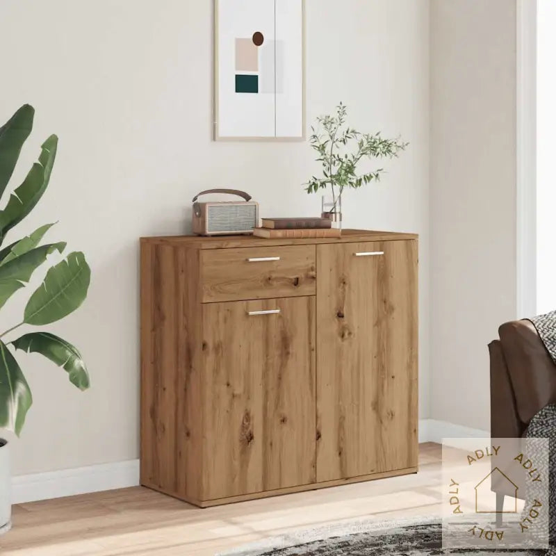 Skjenk Artisan Eik 80X36X75 Cm Konstruert Tre
