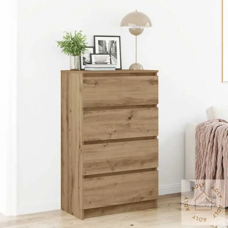 Skjenk Artisan Eik 60X35X98,5 Cm Konstruert Tre