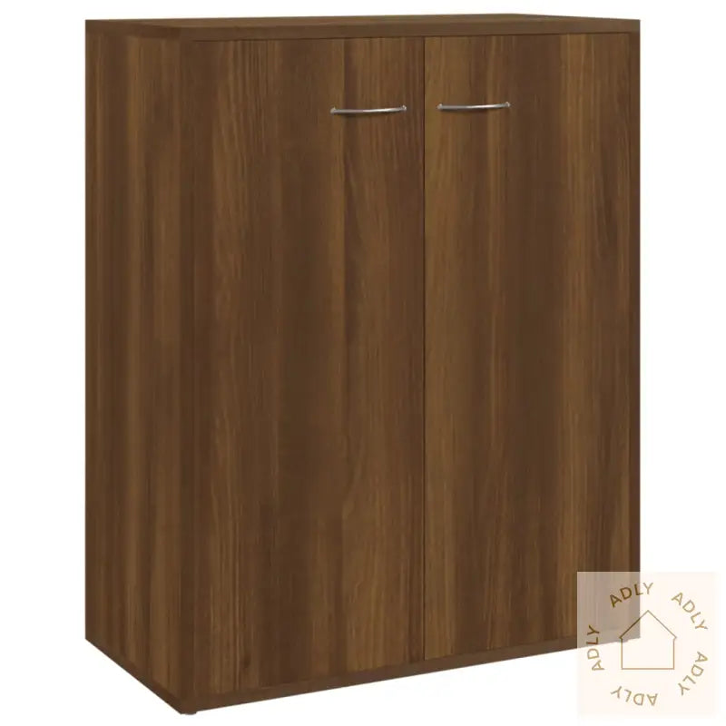 Skjenk Brun Eik 60X30X75 Cm Konstruert Tre
