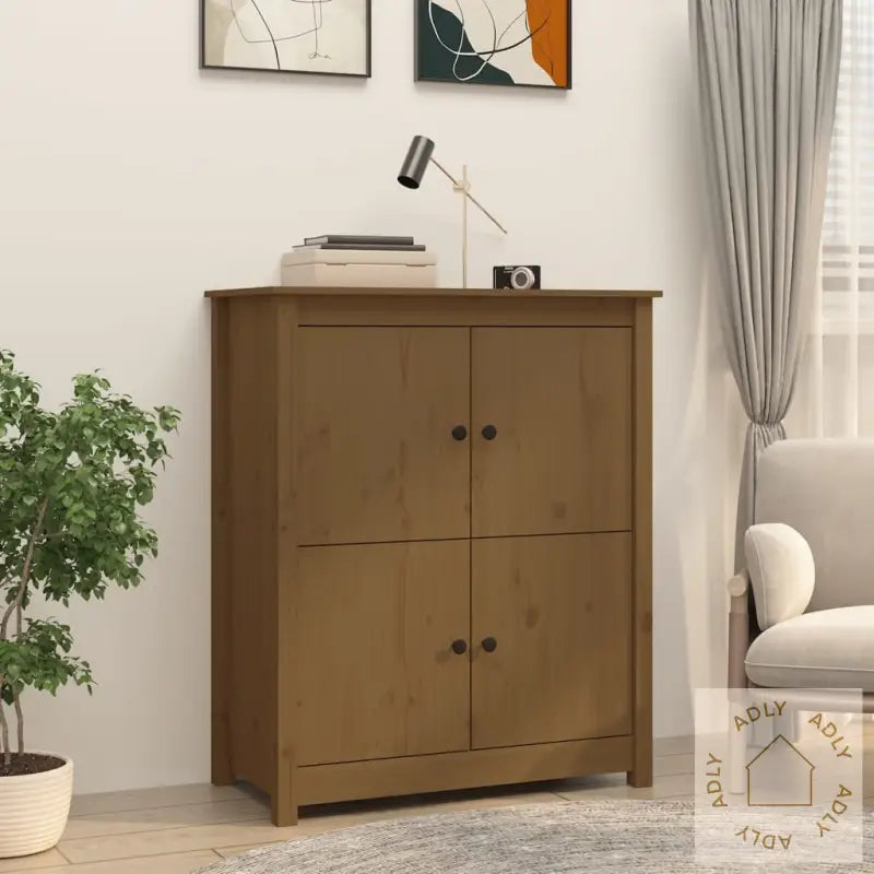 Skjenk Honningbrun 83X41,5X100 Cm Heltre Furu