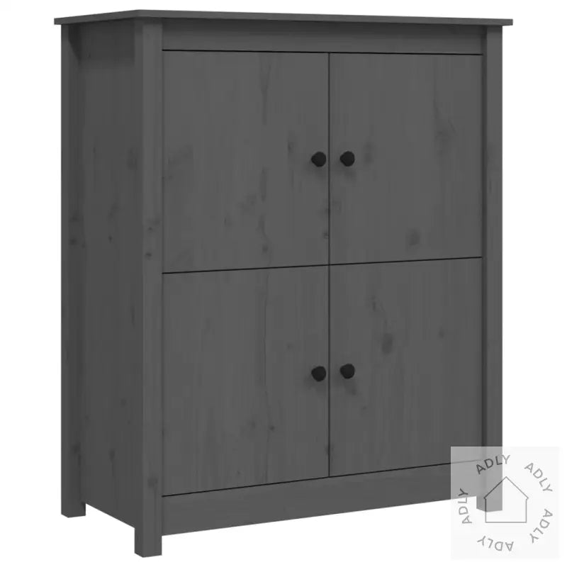 Skjenk Grå 83X41,5X100 Cm Heltre Furu
