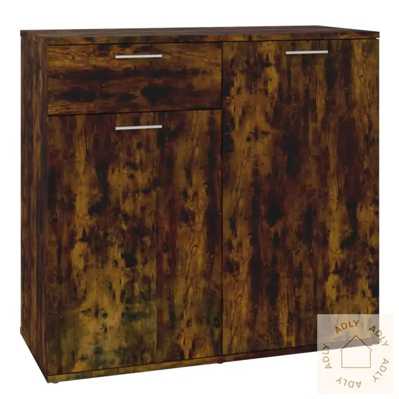 Skjenk Røkt Eik 80X36X75 Cm Konstruert Tre