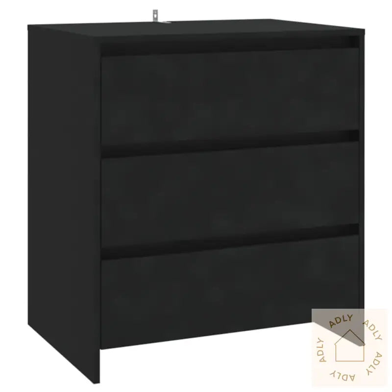 Skjenk Svart 70X41X75 Cm Konstruert Tre