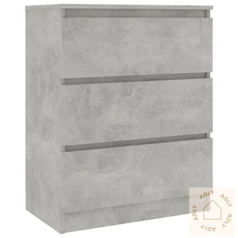 Skjenk Betonggrå 60X35X76 Cm Konstruert Tre