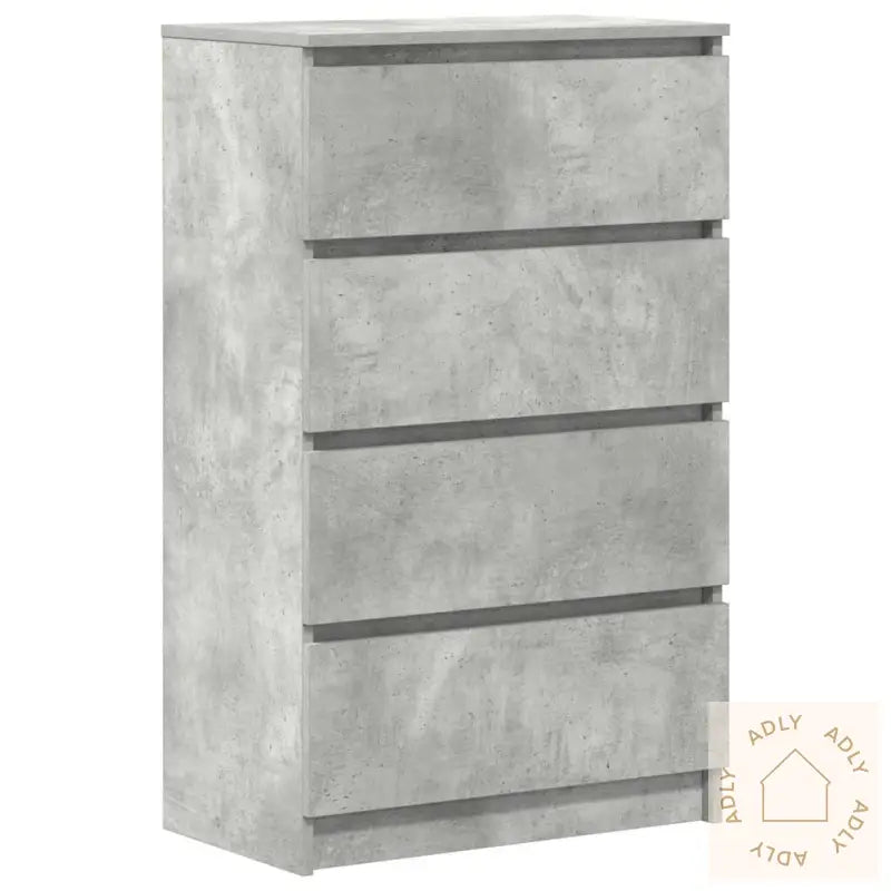 Skjenk Betonggrå 60X35X98,5 Cm Konstruert Tre
