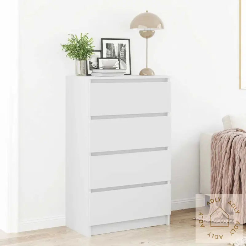 Skjenk Hvit 60X35X98,5 Cm Konstruert Tre