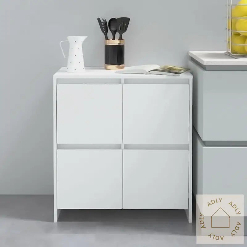 Skjenk Hvit 70X41X75 Cm Konstruert Tre