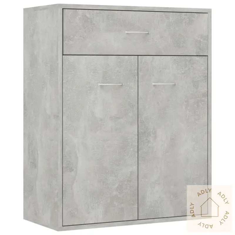 Skjenk Betonggrå 60X30X75 Cm Konstruert Tre
