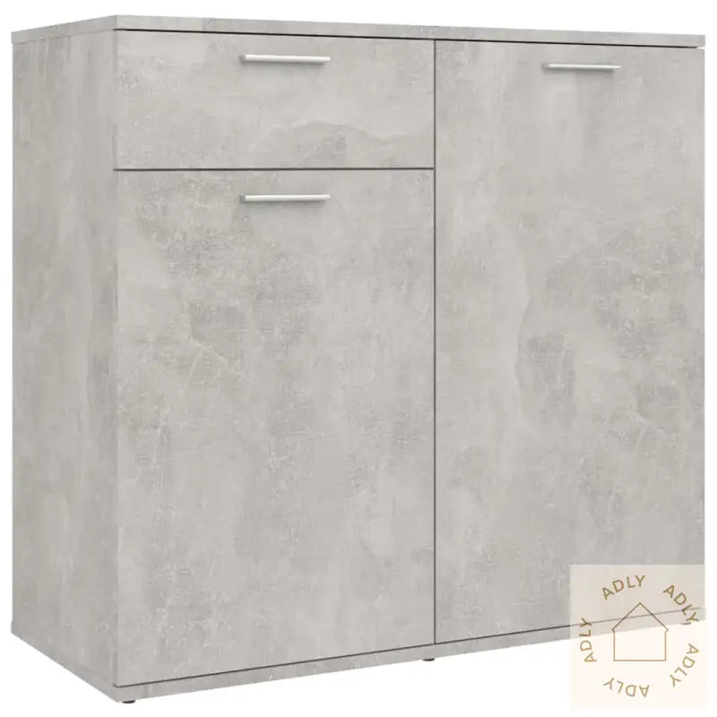 Skjenk Betonggrå 80X36X75 Cm Konstruert Tre