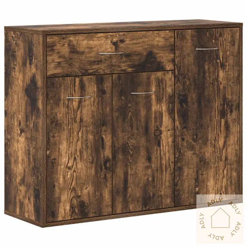 Skjenk Røkt Eik 88X30X70 Cm Konstruert Tre
