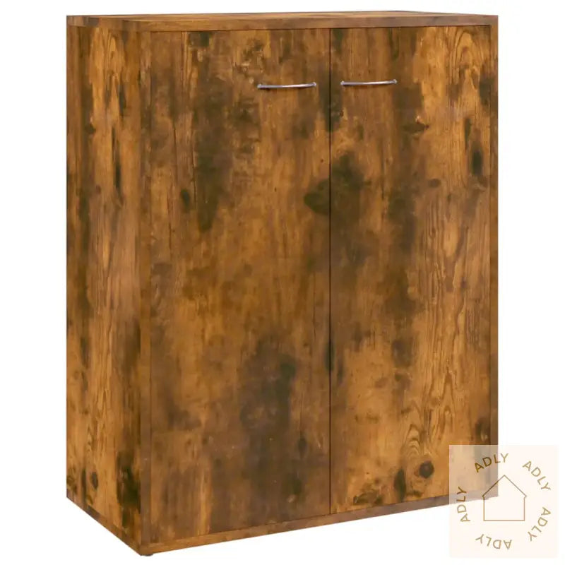 Skjenk Røkt Eik 60X30X75 Cm Konstruert Tre