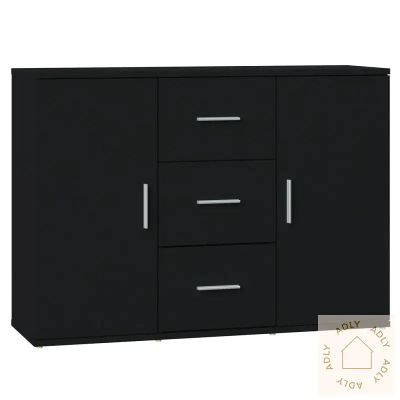 Skjenk Svart 91X29,5X65 Cm Konstruert Tre