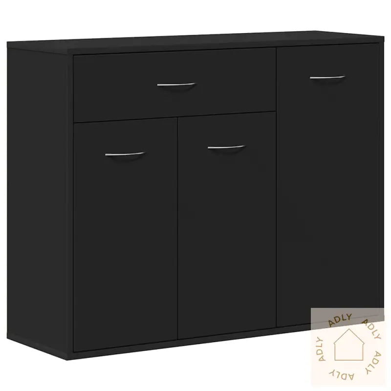 Skjenk Svart 88X30X70 Cm Konstruert Tre