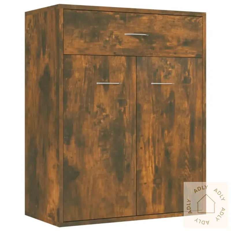 Skjenk Røkt Eik 60X30X75 Cm Konstruert Tre