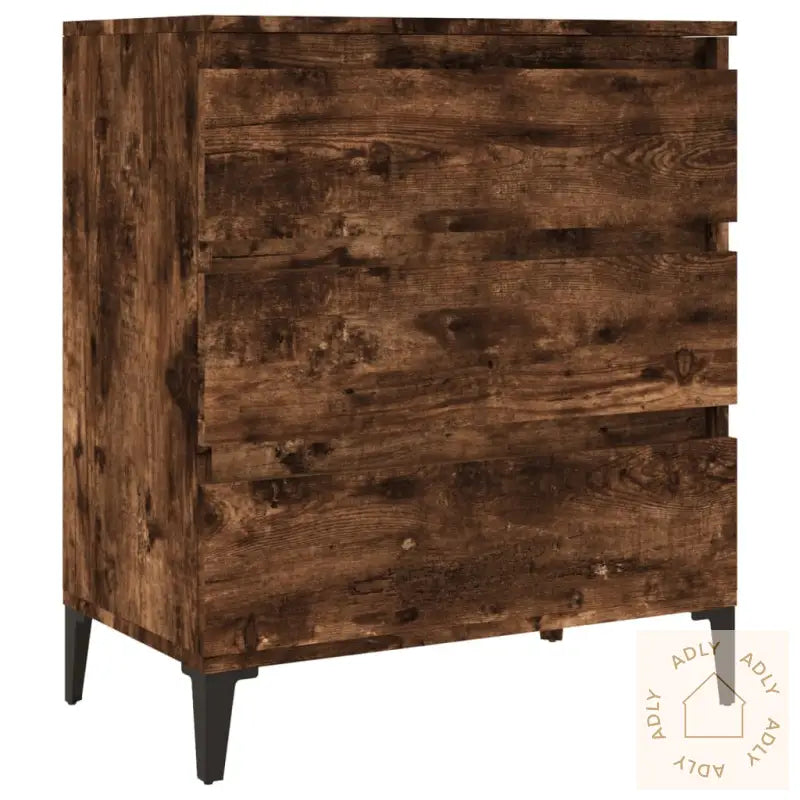 Skjenk Røkt Eik 60X35X70 Cm Konstruert Tre
