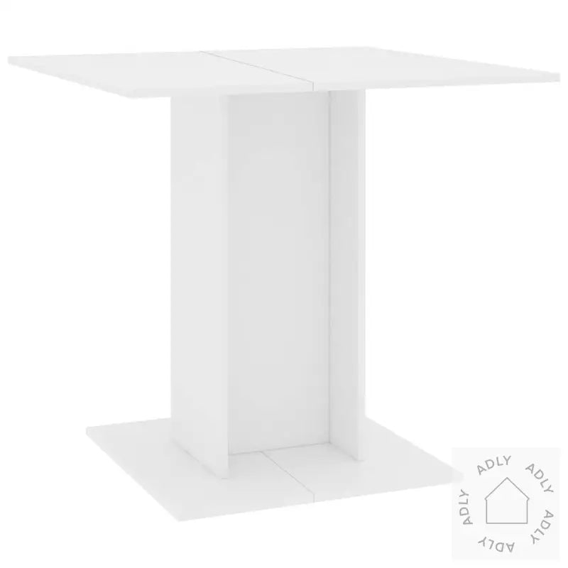 Spisebord Hvit 80X80X75 Cm Konstruert Tre