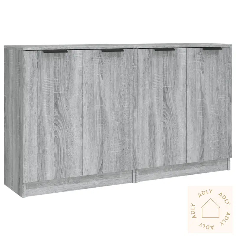 Skjenker 2 Stk Grå Sonoma 60X30X70 Cm Konstruert Tre