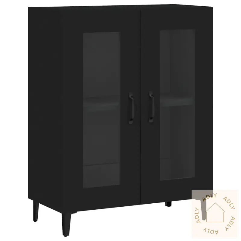 Skjenk Svart 69,5X34X90 Cm Konstruert Tre
