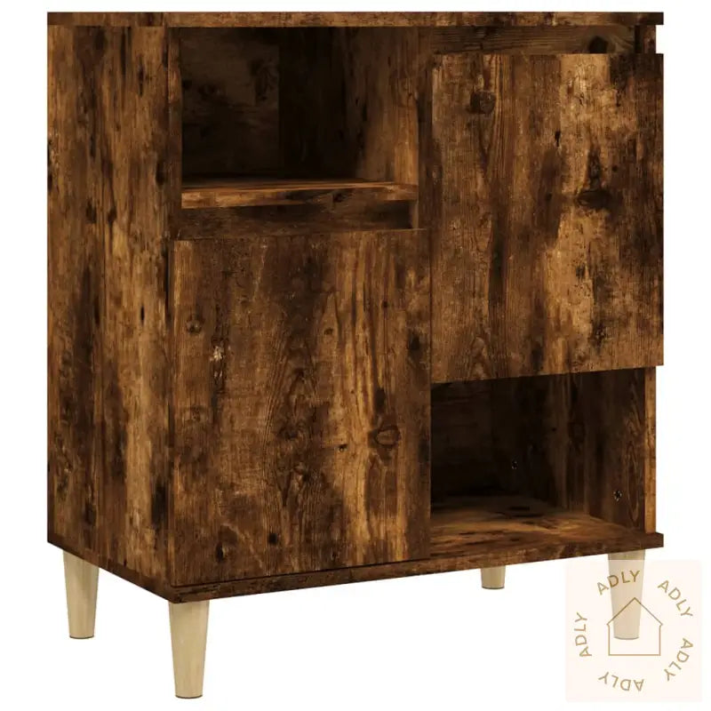 Skjenk Røkt Eik 60X35X70 Cm Konstruert Tre