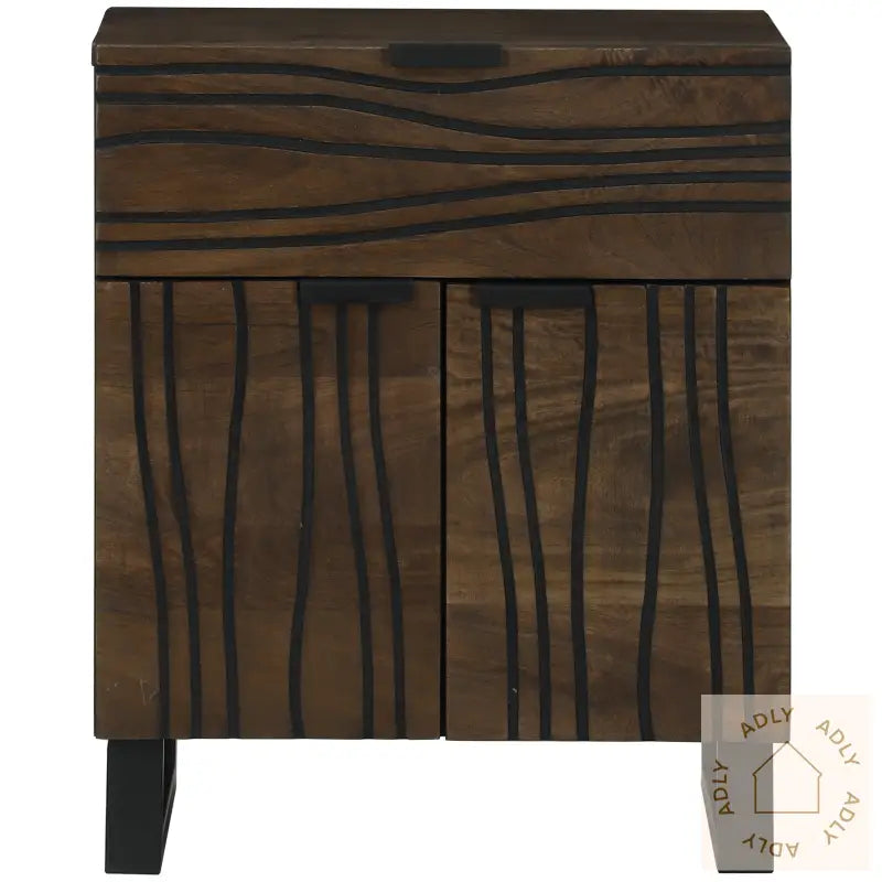 Nattbord 50X33X60 Cm Solid Tre Mango