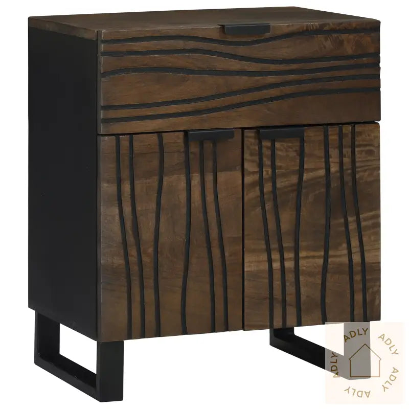 Nattbord 50X33X60 Cm Solid Tre Mango