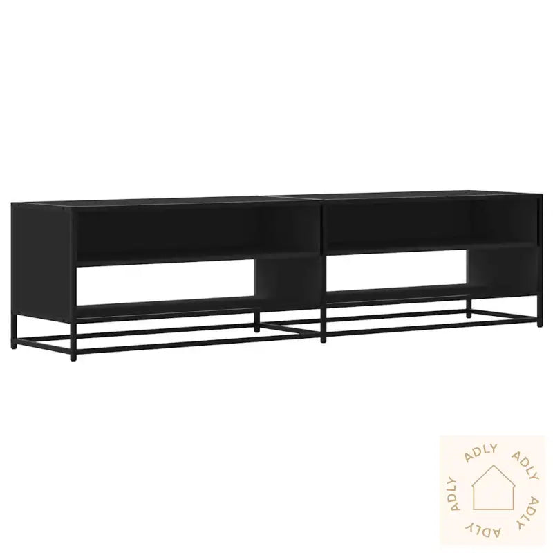 Tv-Benk Svart 180,5X40X46 Cm Konstruert Tre