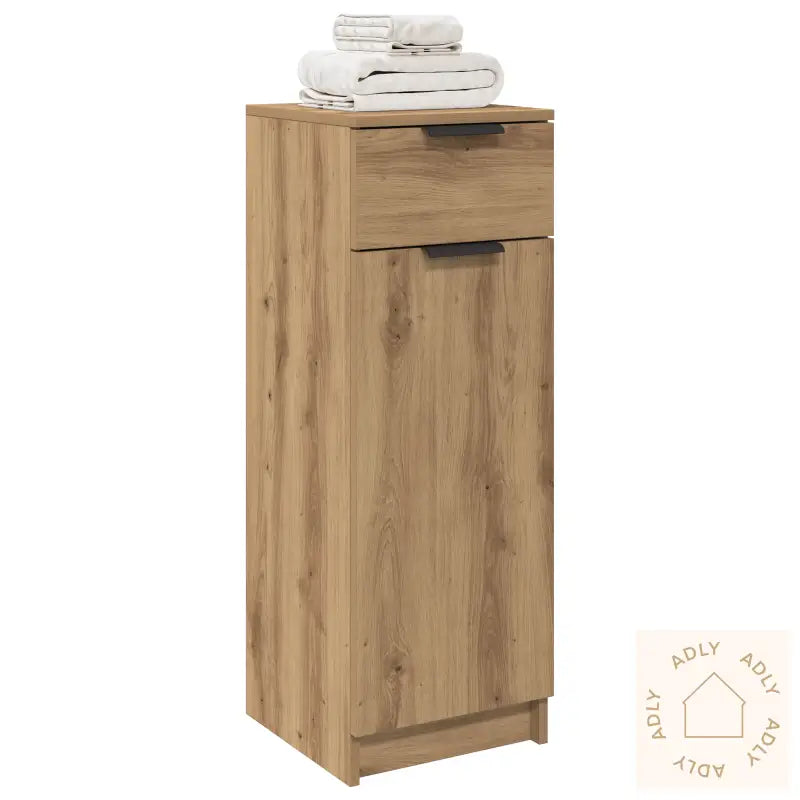 Baderomsskap Håndverker Eik 32X34X90 Cm Konstruert Tre