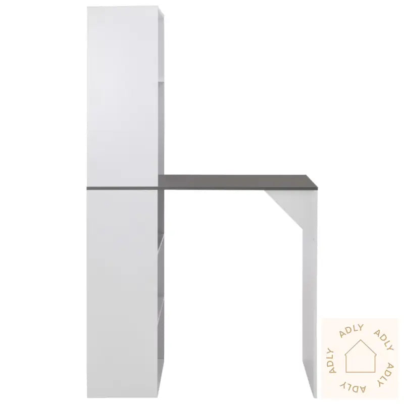 Barbord Med Skap Hvit 115X59X200 Cm