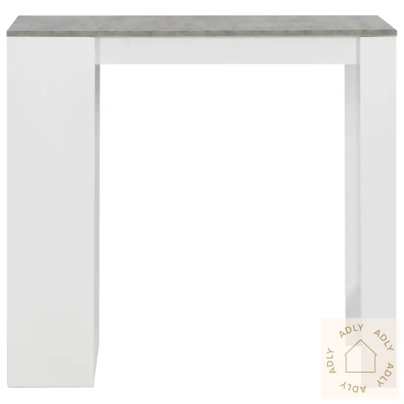 Barbord Med Hylle Hvit 110X50X103 Cm