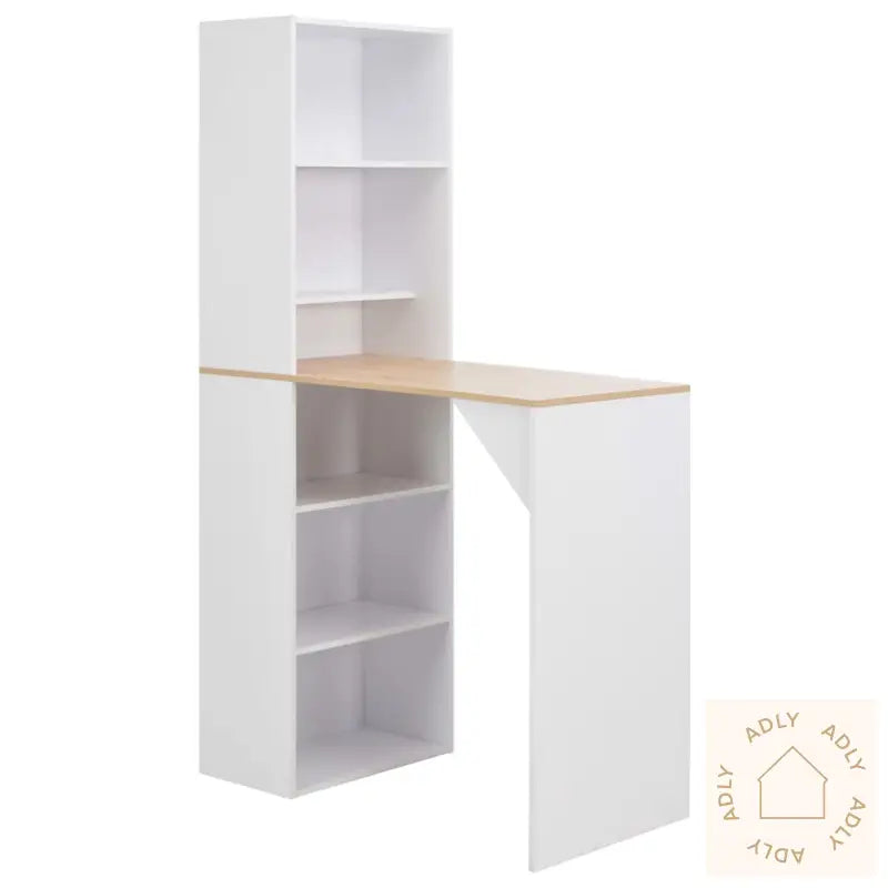 Barbord Med Skap Hvit 115X59X200 Cm