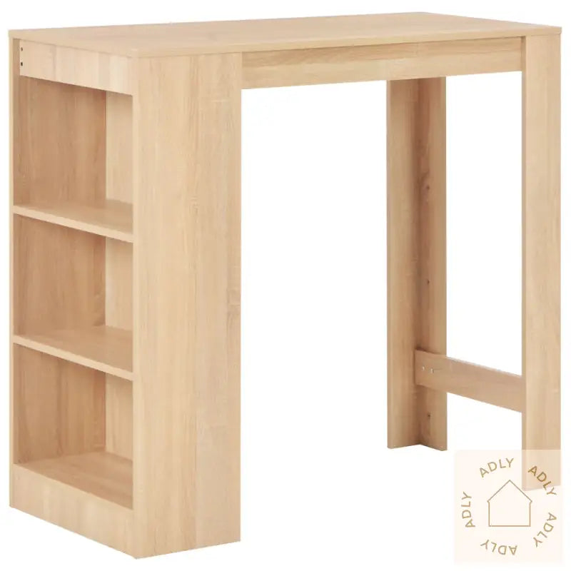 Barbord Med Hylle Eik 110X50X103 Cm