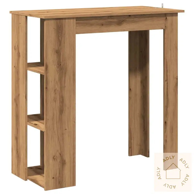 Barbord Med Hylle Artisan Eik 102X50X103,5 Cm Konstruert Tre