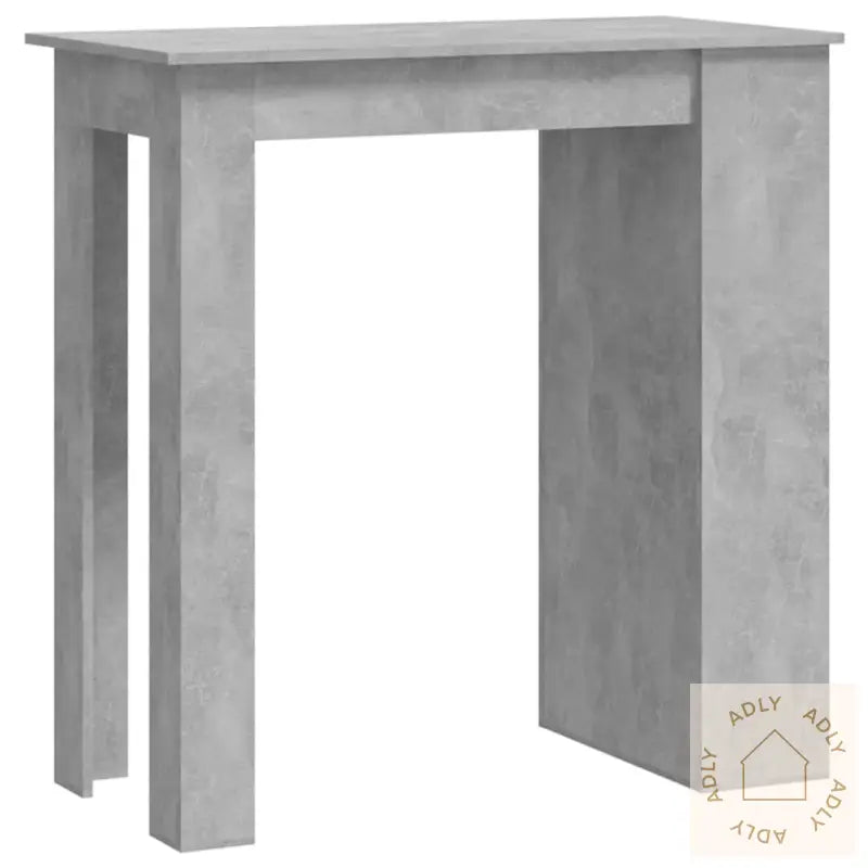 Barbord Med Oppbevaringsstativ Betonggrå 102X50X103,5 Cm