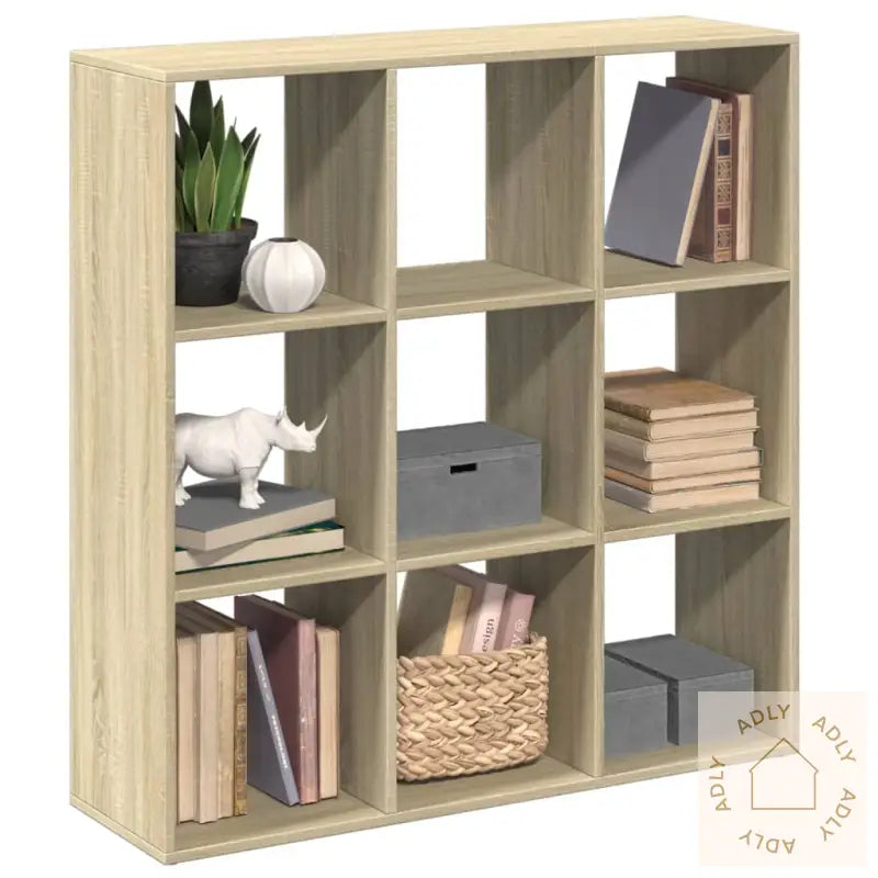 Romdeler Bokhylle Sonoma Eik 102X29X103,5 Cm Konstruert Tre