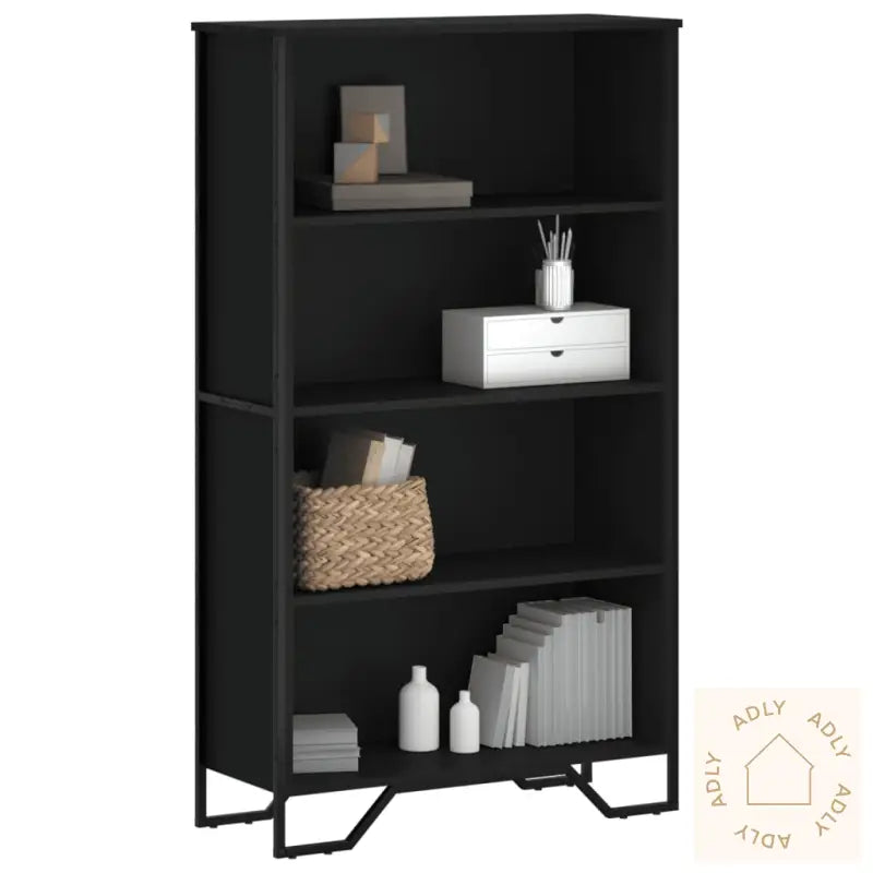 Bokhylle Svart 80X31X137,5 Cm Konstruert Tre
