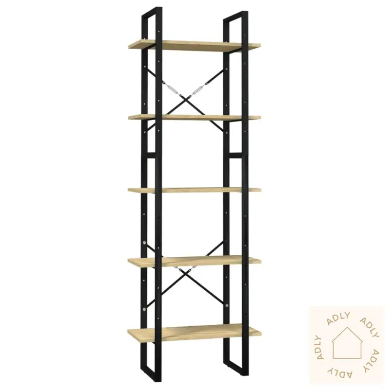 Bokhylle 5 Nivåer Brun 60X30X175 Cm Heltre Furu