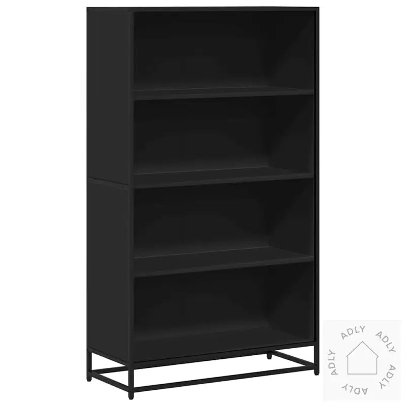 Bokhylle Svart 80,5X35X139 Cm Konstruert Tre