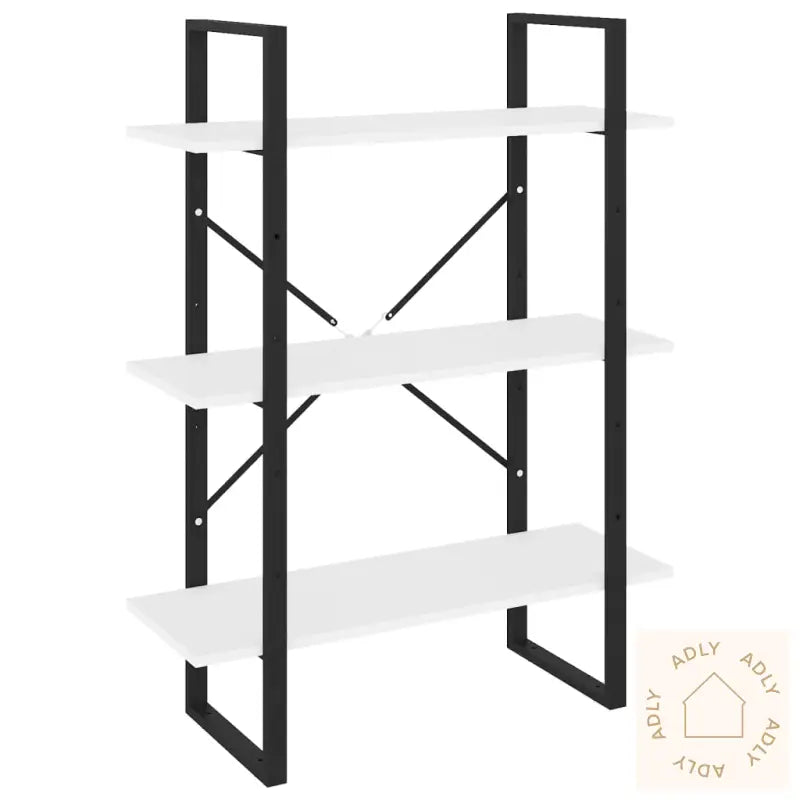 Bokhylle Hvit 80X30X105 Cm Konstruert Tre