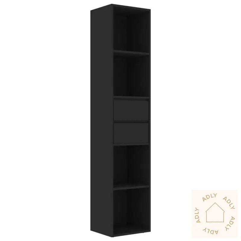 Bokhylle Svart 36X30X171 Cm Konstruert Tre