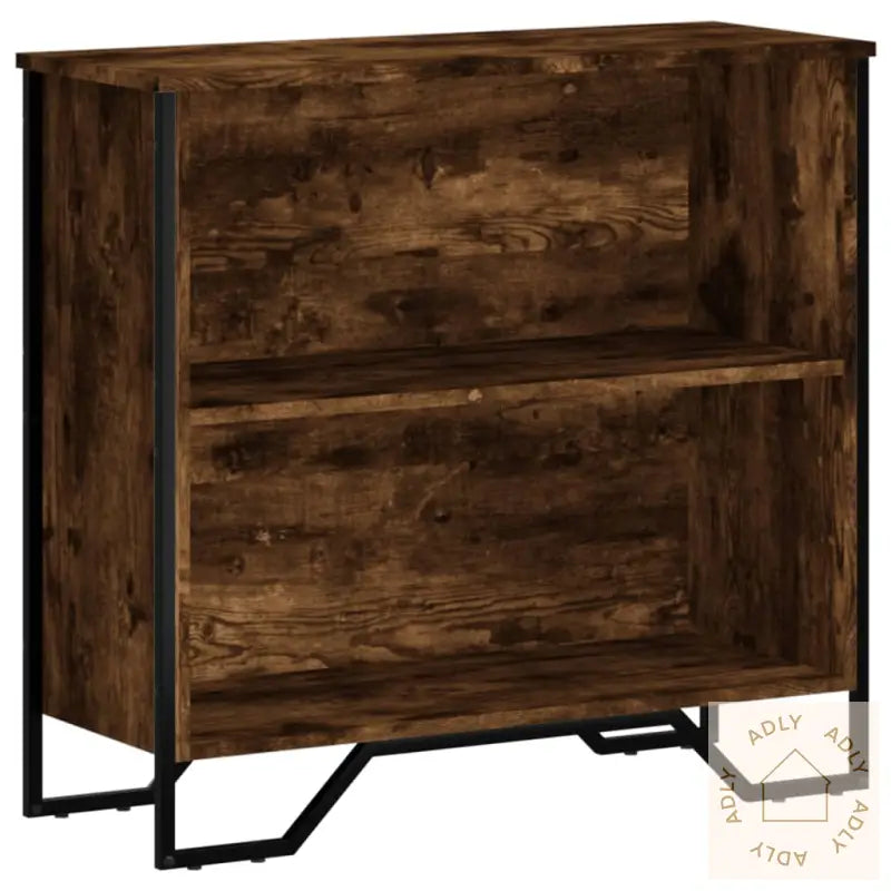 Bokhylle Røkt Eik 80X31X74,5 Cm Konstruert Tre