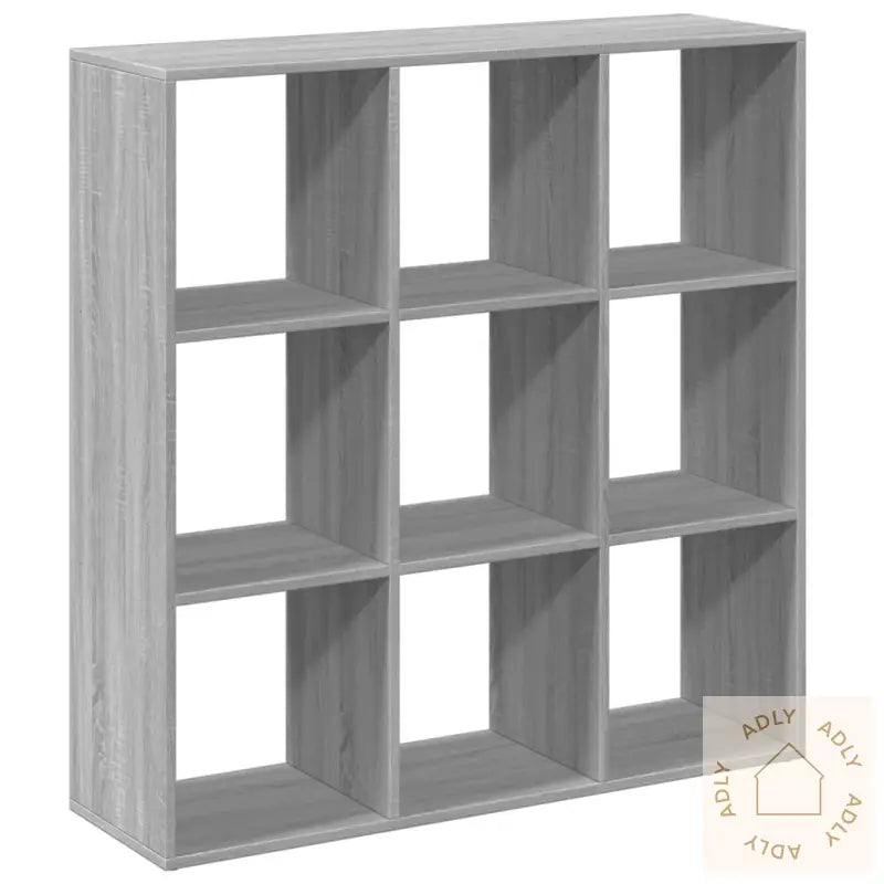 Romdeler Bokhylle Grå Sonoma 102X29X103,5 Cm Konstruert Tre