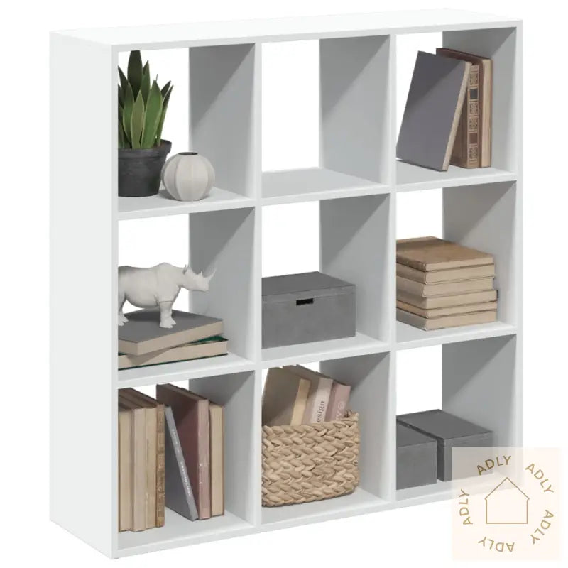 Romdeler Bokhylle Hvit 102X29X103,5 Cm Konstruert Tre