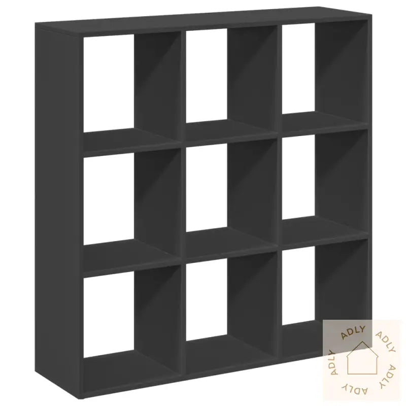 Romdeler Bokhylle Svart 102X29X103,5 Cm Konstruert Tre