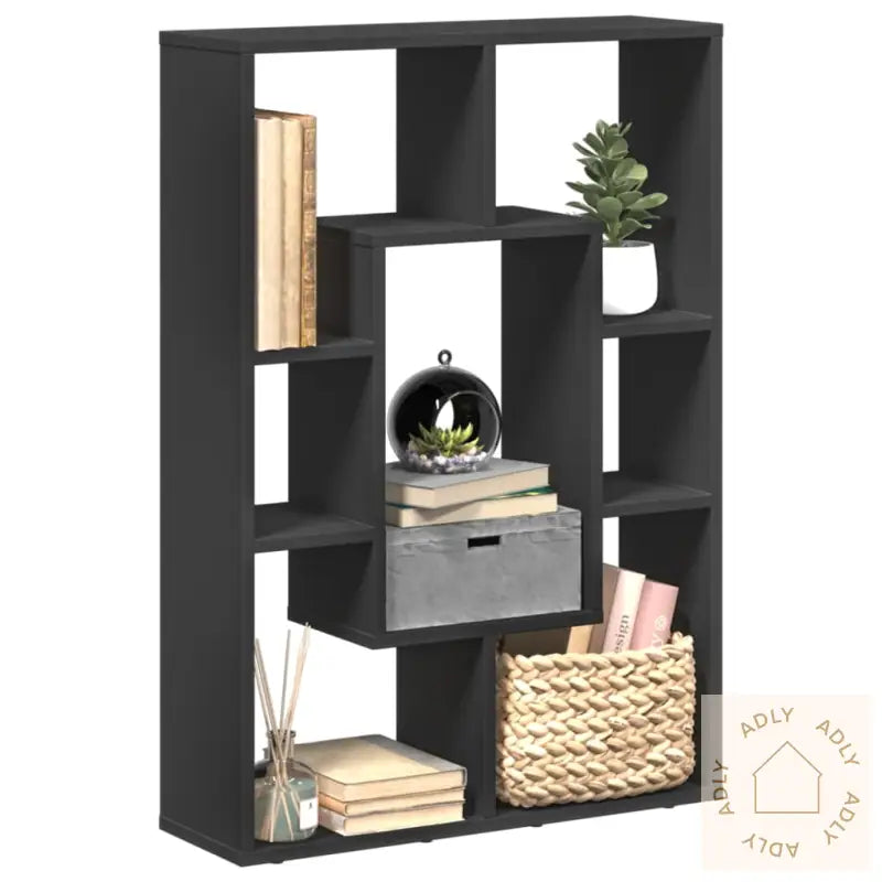 Bokhylle Svart 63X20X90 Cm Konstruert Tre